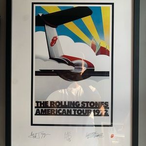 Original Rolling Stones American Tour 1972 Signed 18x24 Poster Lt. Ed. 422/1000